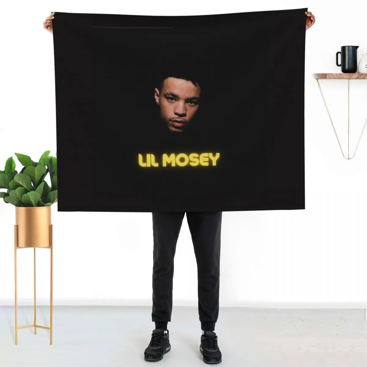 

Lil Mosey Photo Design Throw Blanket Long Lasting Soft Plush Blanket for Daily Use