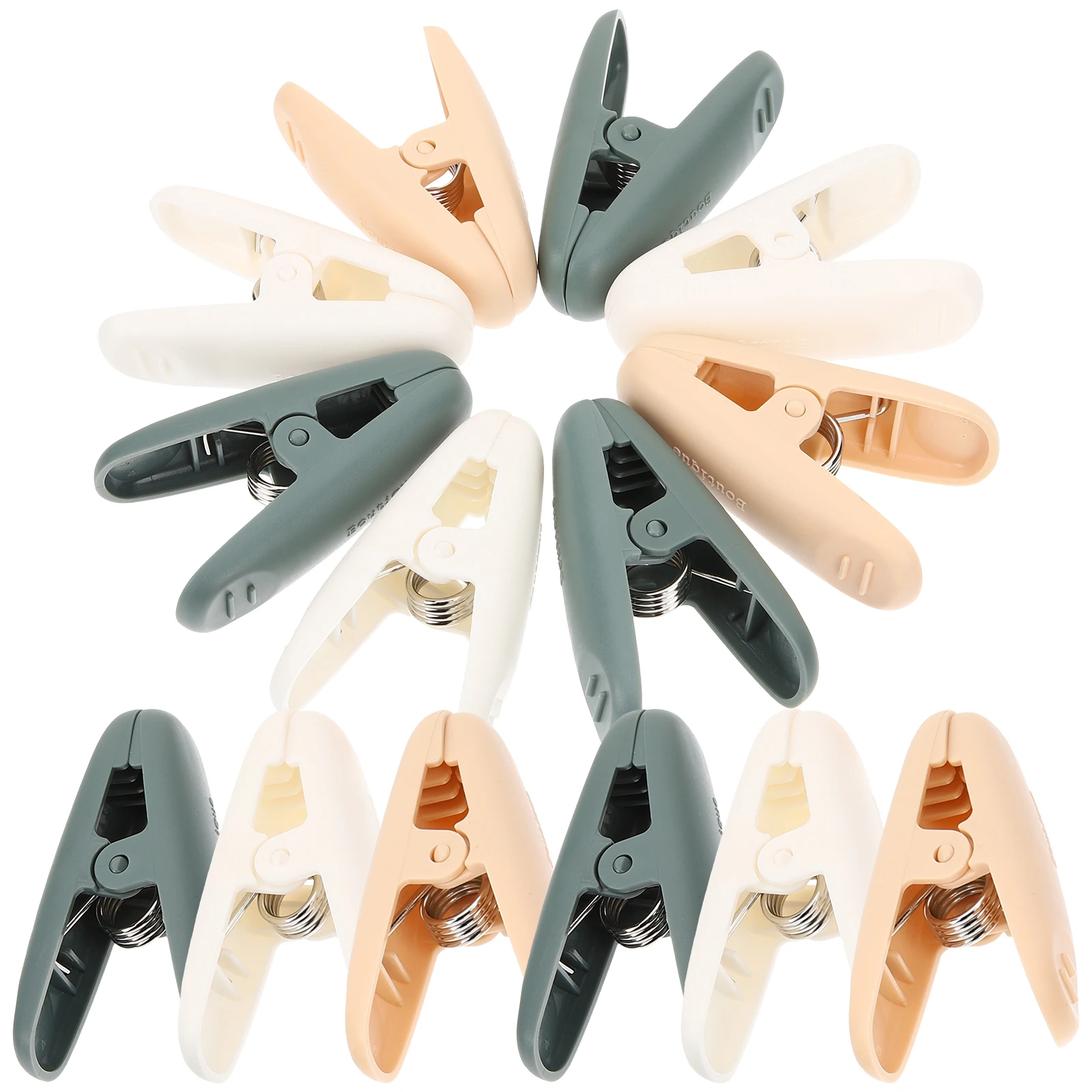 

15 Pcs Clothes Pins Clothespin Plastic Clip Clips for Hanging Laundry Double Team Clothespins Drying Clothesline