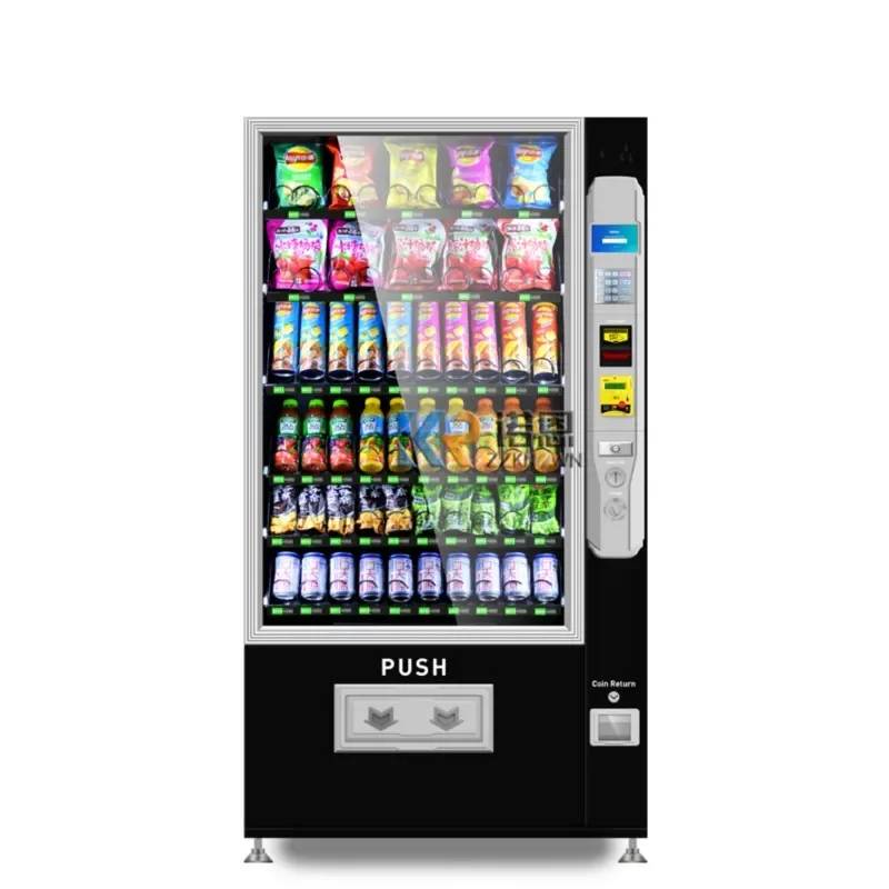 Automatic Drink Vending Machine Remote Monitoring System Food And Snack Combo Vending Machine For Sale