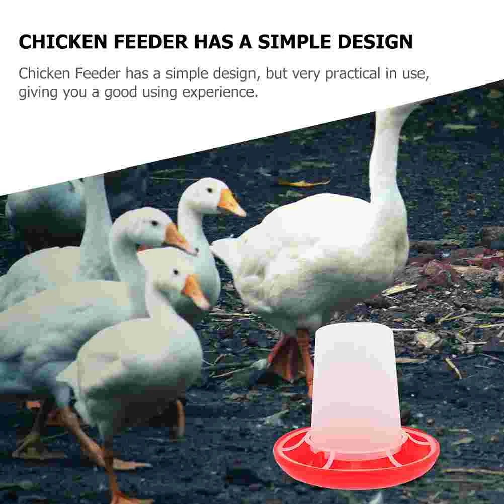 Chicken Feeder Kit Chicky Hanging Food Feeding Dispenser Pigeon Boxes Plastic Poultry Container Dish Troughs Baby