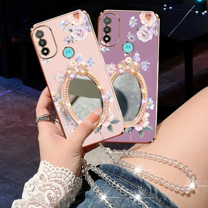 

E 20, нежный цветочный браслет, чехол для телефона Motorola E22i E20 E22 E13 E32 E7 E7Power E6S E7Plus EDGE 20 EDGE 30, чехол