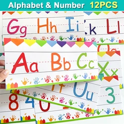 Kid Abc 26 Letters & Number Wall Cards Kindergarten Classroom Decorations baby Learning Poster Wall Decal Poster Mural