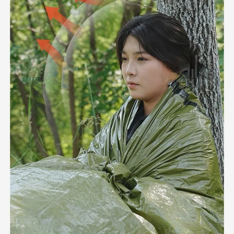 

Portable Thick Lightweight Warmth Sleeping Bag Wilderness Emergency Camping Outdoor Survival Waterproof Sleeping Blanket