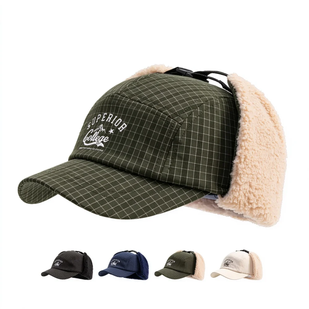 Corduroy Cap 5 Panel - Cappello invernale unisex a 5 pannelli,
