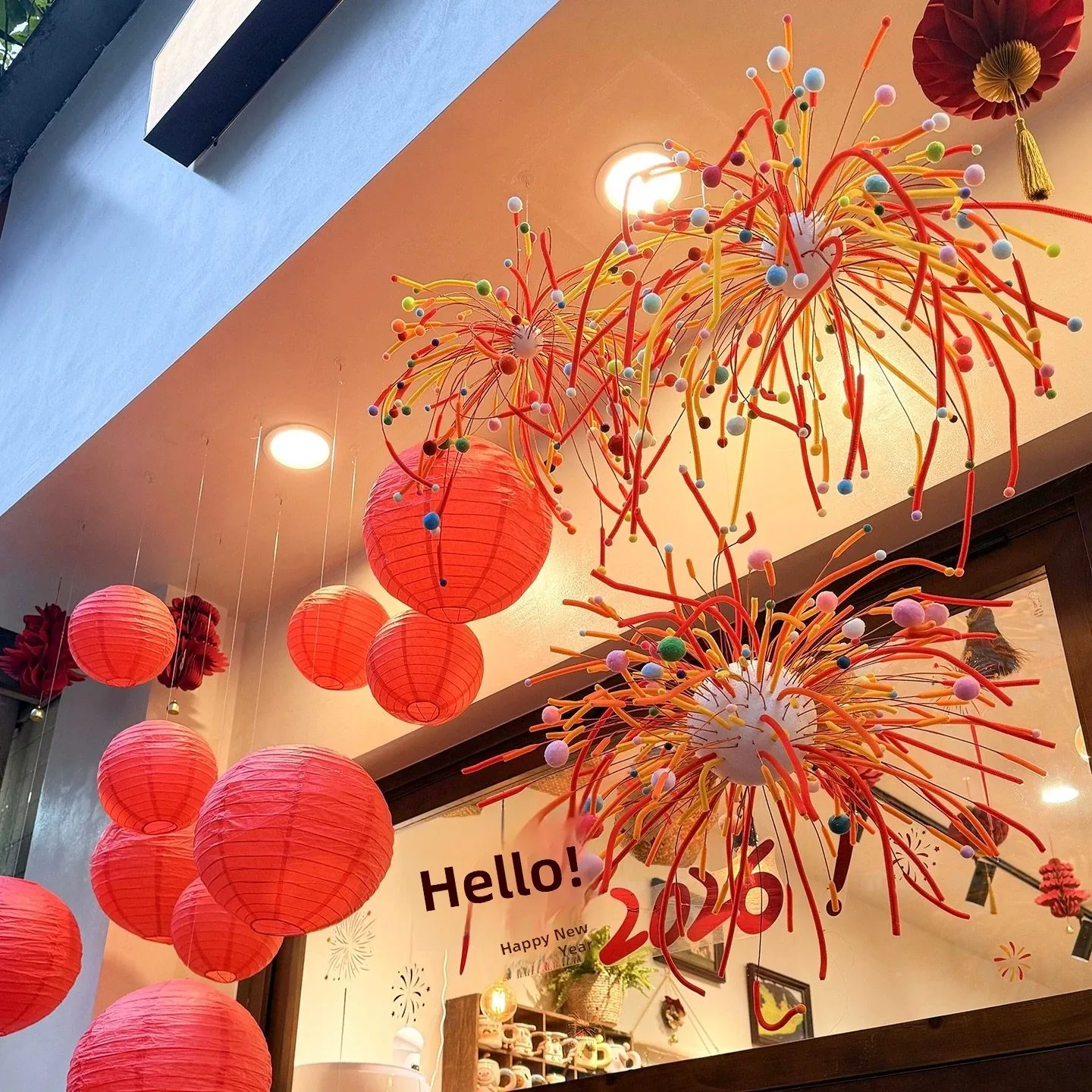 

New Year Decorative Twisted Rod Firework Atmosphere Decoration Festive Celebration Pvc Material Normal Specification