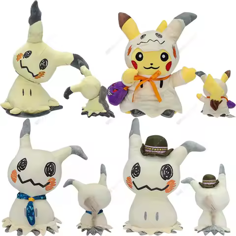 Hot Sale Pokemon Mimikyu Plush Figurine Toys Anime Cosplay Mimikyu Camping Halloween Soft Stuffed Peluche Collectible Kids Gifts