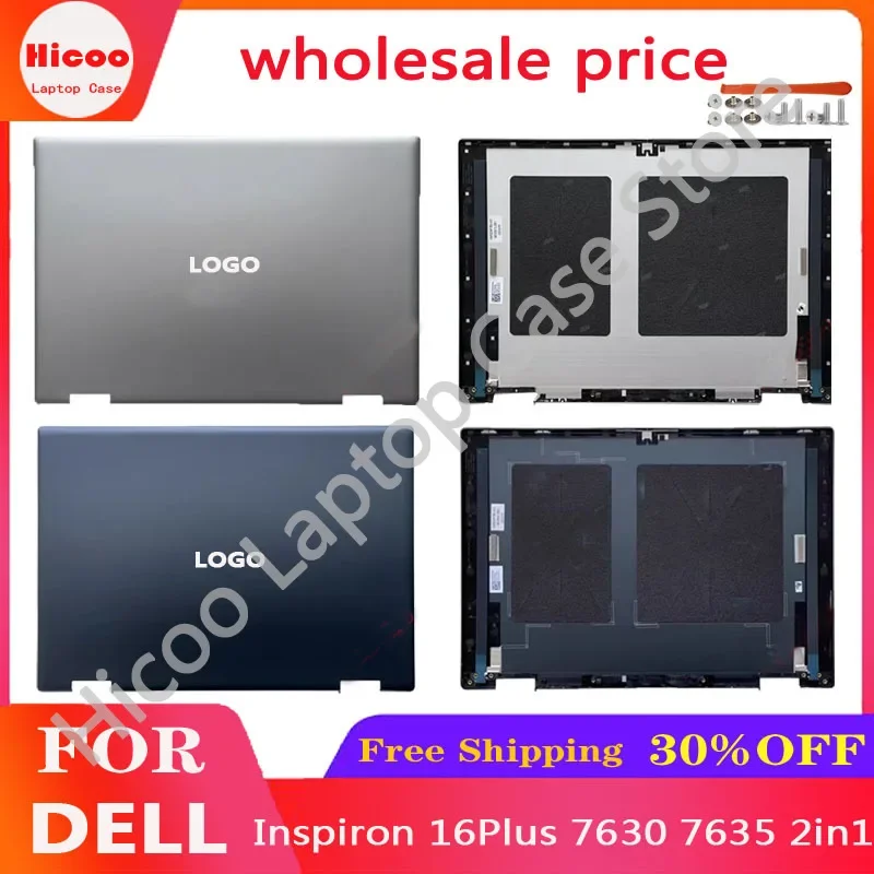 

New Cover For Dell Inspiron 16Plus 7630 7635 2in1 Laptop LCD Back Cover/LCD Front Bezel/Bottom Base Cover