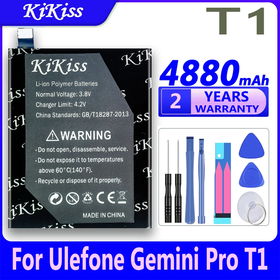 4880mAh kikiss battery for Ulefone Gemini Pro & T1 Replacement Parts backup battery for Ulefone T1 Smart Phone