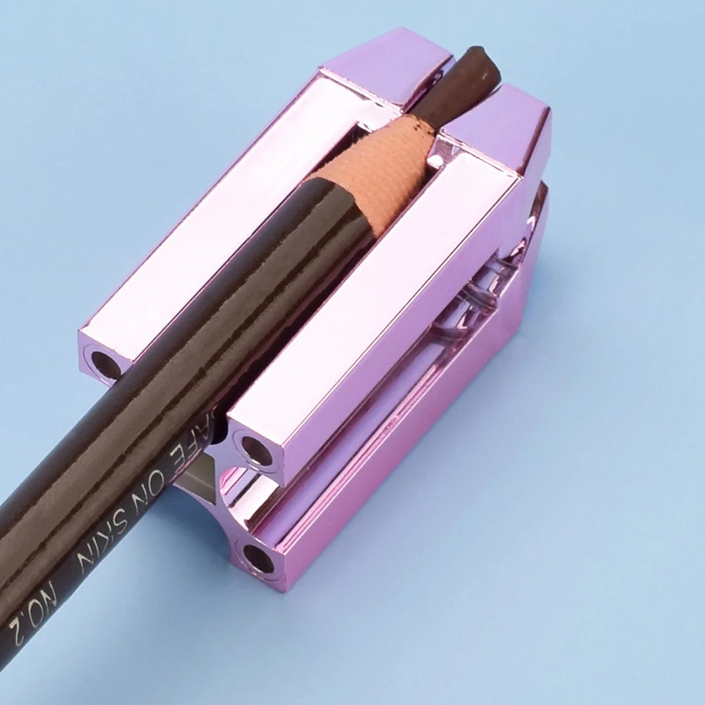 Wenkbrauw Puntenslijper 4-Slot Multifunctionele Make-Up Tool Draagbare Compacte Puntenslijper Slijpt Lip Liner en Brow