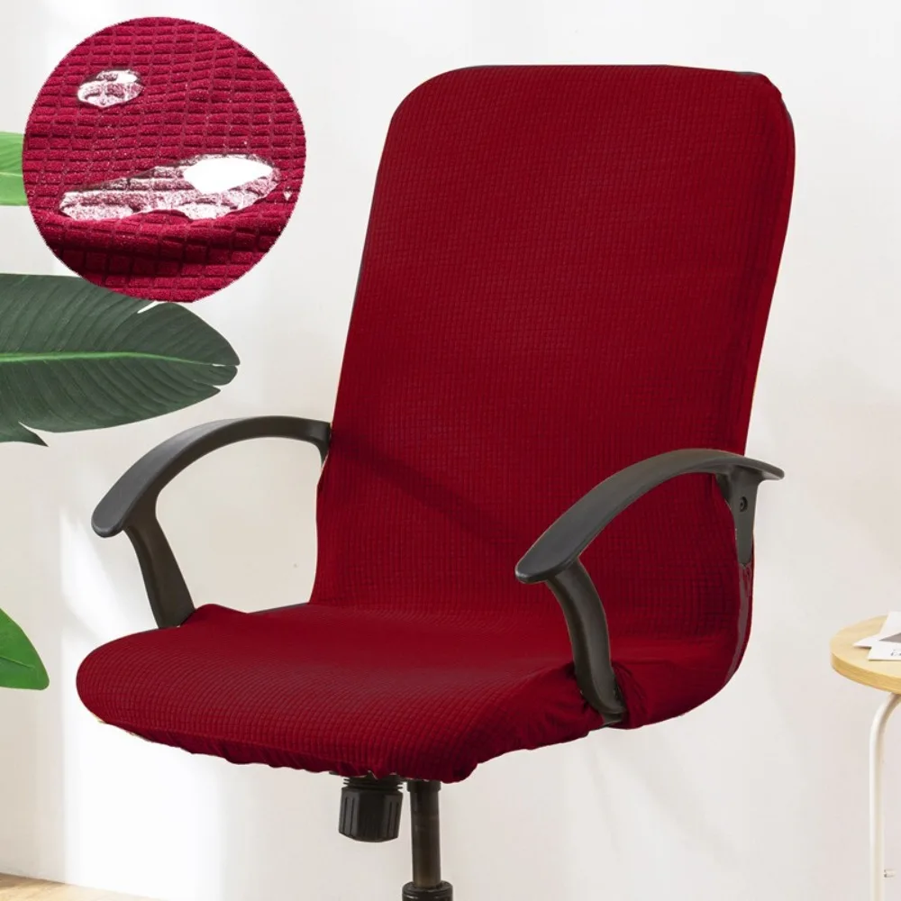 

Waterproof Computer Office Chair Covers Jacquard Dustproof Chair Seat Slipcovers Thickened Stretchable Seat Protectors Armchair
