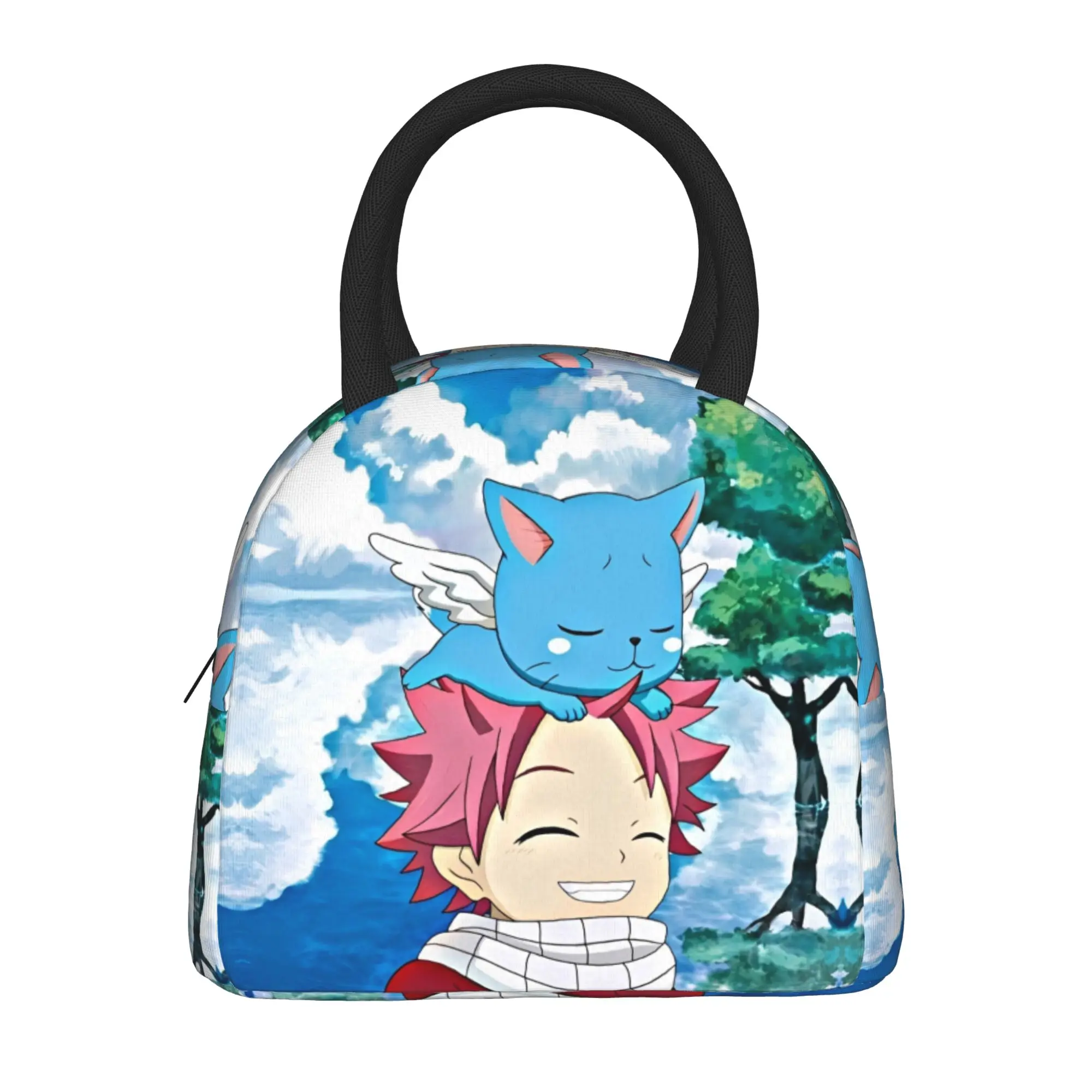 Lunch Box Happy Fairys Tails Manga Accessories  Storage Food Box Multifunction Thermal Cooler Bento Box For School