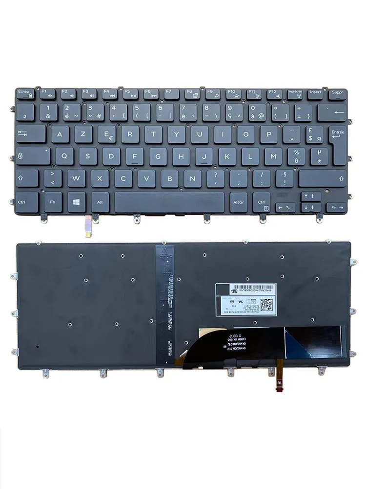 New Original Replacement FR Laptop Keyboard For Dell XPS 15 9550 9560 9570 Blackit France Black