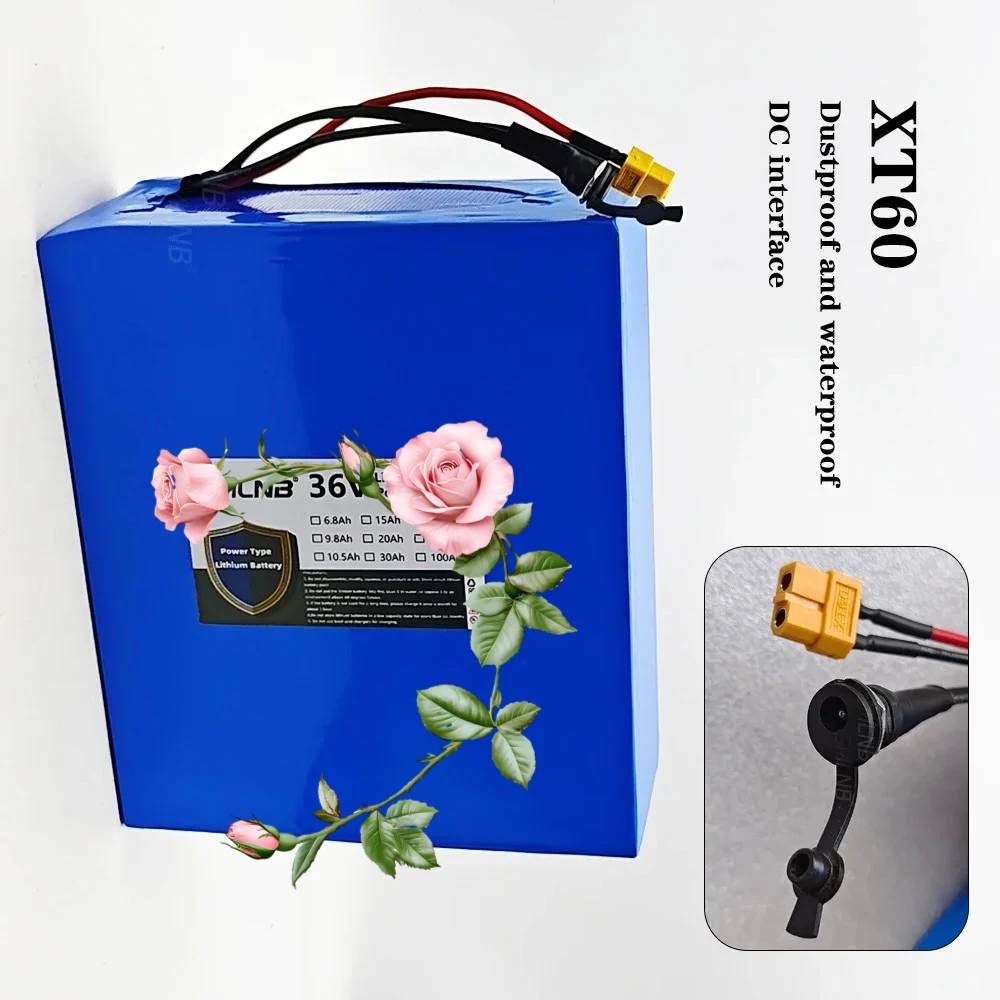 

36V 40Ah 10S8P 21700 lithium battery pack, 1500W built-in BMS, uitable for Scooters, bicycles, various modes of transportation