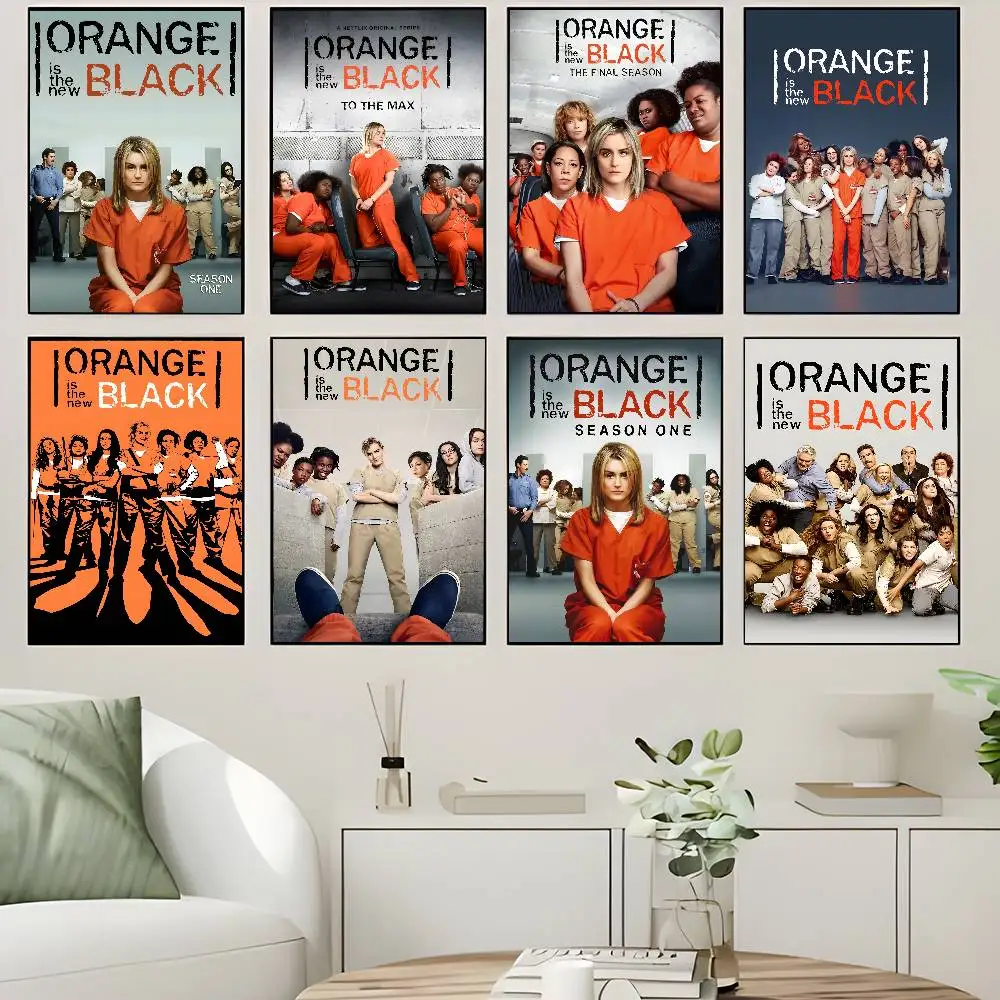 

Orange Is The New Black Classic Vintage Self-adhesive Art Poster Waterproof Paper Sticker Coffee House Bar Posters Wall Stickers