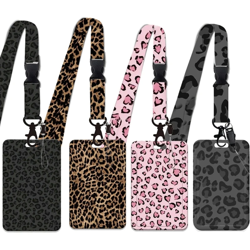 IDs Badge Card Holders with Side-Release Buckles and Hook Lanyard