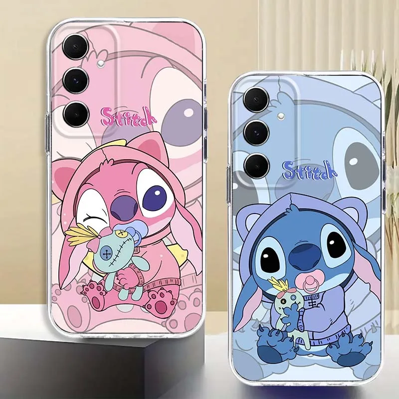

Angel Stitch Anime Phone Case For Samsung Galaxy A73 A72 A71 A55 A54 A53 A52 A51 A33 A25 A22 A15 A14 A05 TPU Transparent