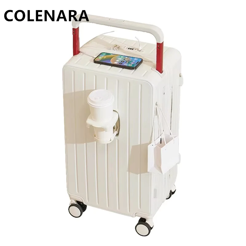 COLENARA Cabin Suitcase Zipper Boarding Box 24"26"28 Inch Large Capacity Trolley Case 20" Password Box Carry-on Travel Luggage