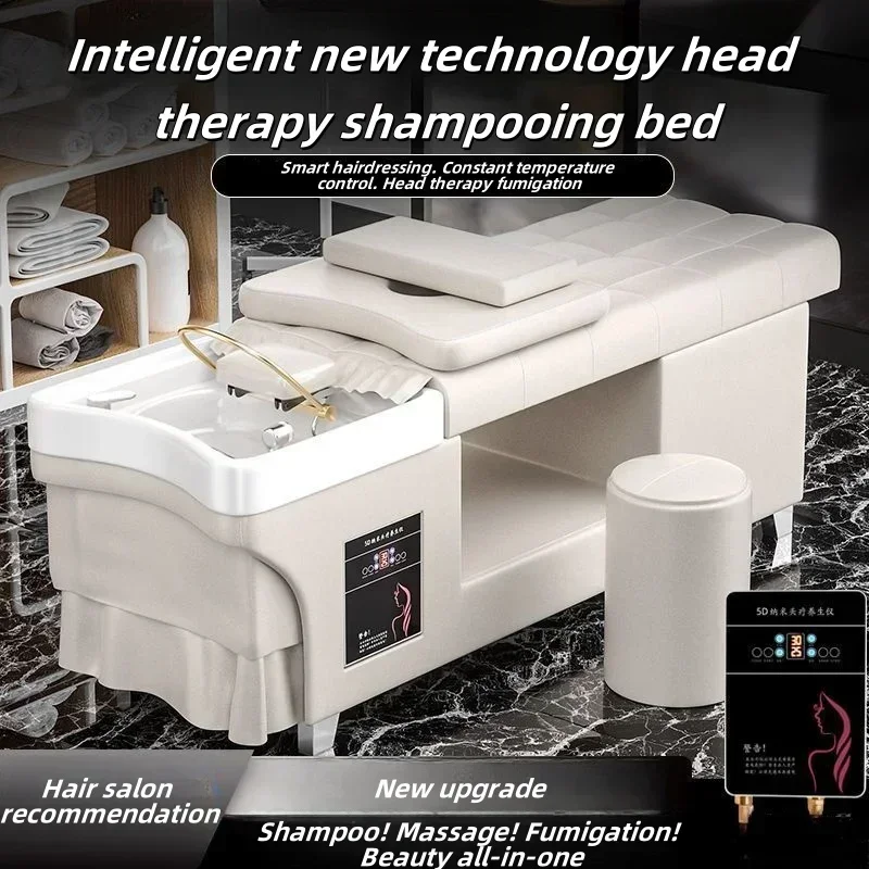 new Thai style shampoo bed, special hair care bed, massage salon with fumigation water circulation  beauty salon and hair salon