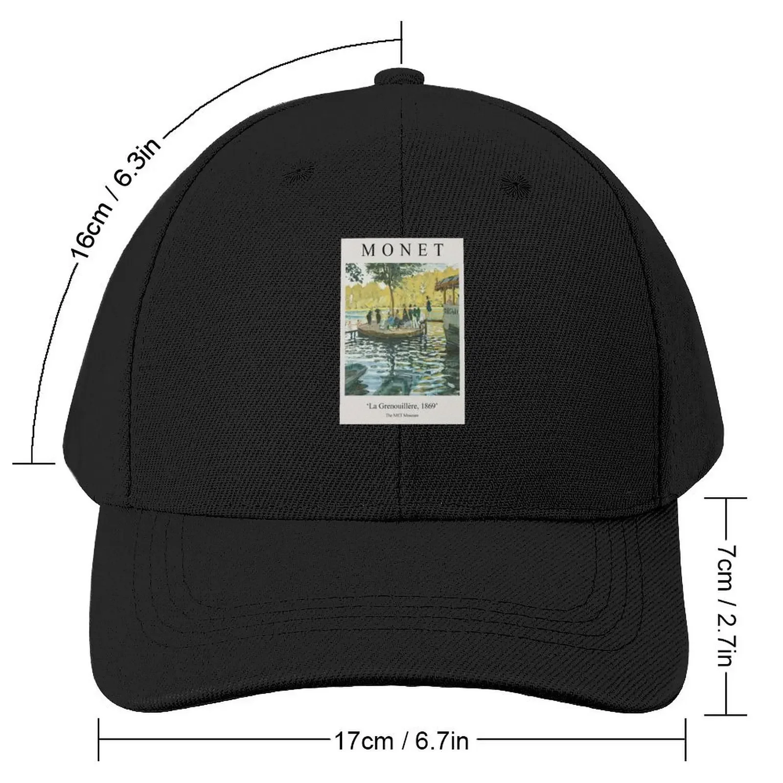 Claude Monet - La Grenouillere Baseball Cap funny hat Vintage Golf Wear Men Women's