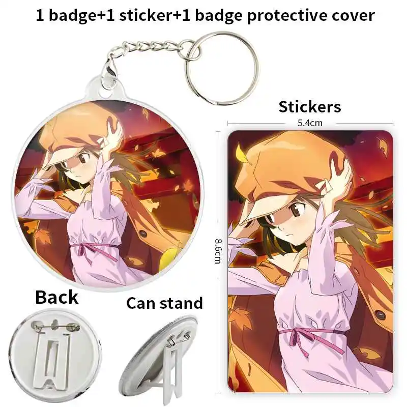 Sengoku Nadeko Anime Character Badge Brooch anchor Peripherals Pin Chest tag Fandom Clothes Pupil Cosplay Peripheral Jewelry