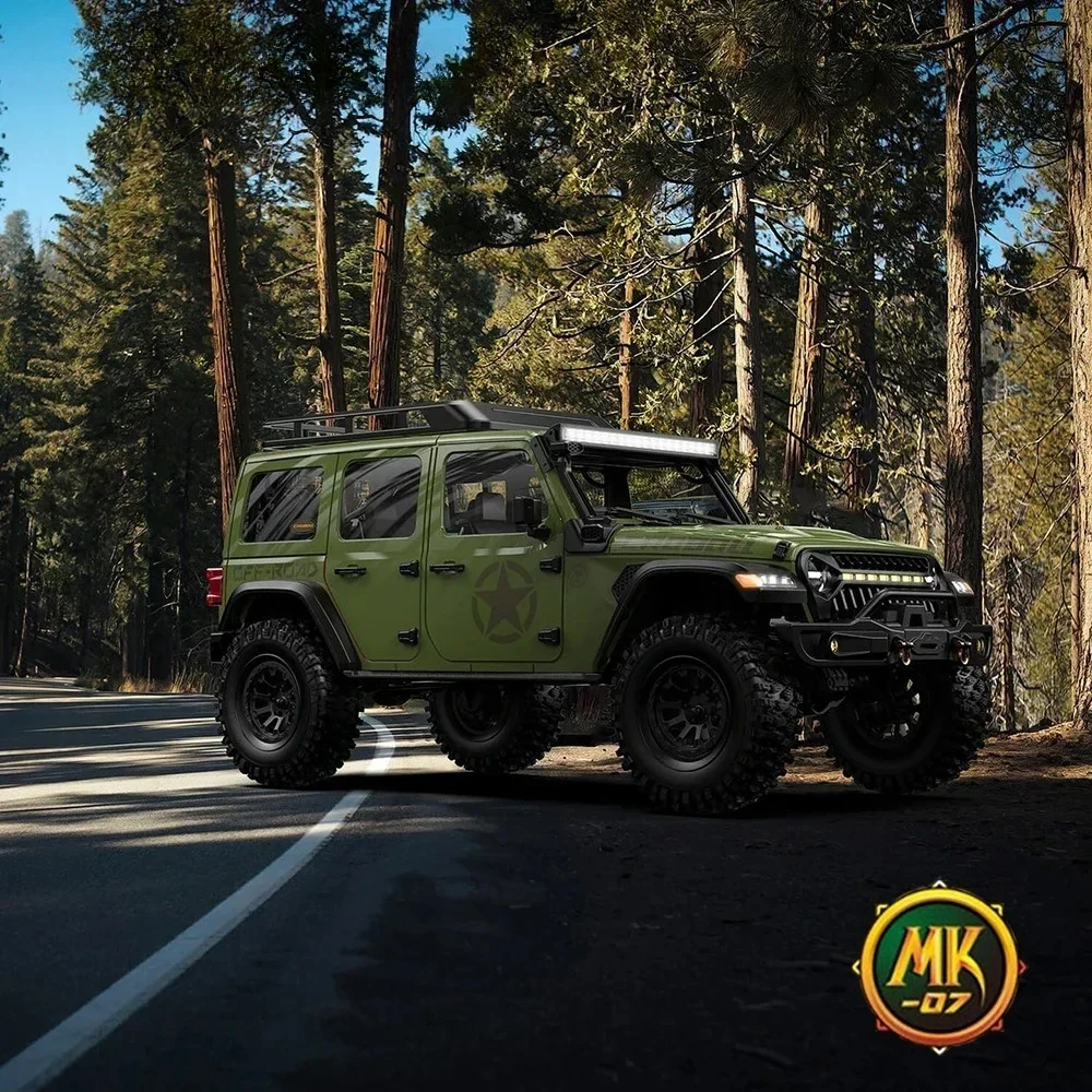 Croboll MK07 نسخة بدون فرش 1/7 RC نموذج التحكم عن بعد الكهربائي سيارة روك الزاحف 4WD RTR ألعاب الأطفال الكبار