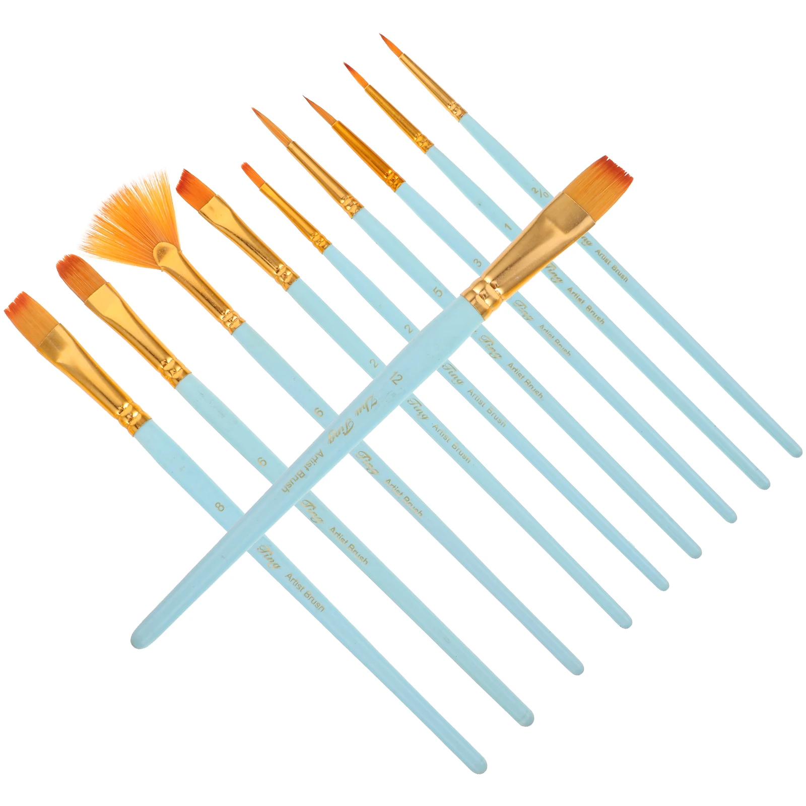 

Nylon Paint Brushes Watercolor Art Painting Pens Bristle Child Graffiti Tool Professional Durability Smooth H