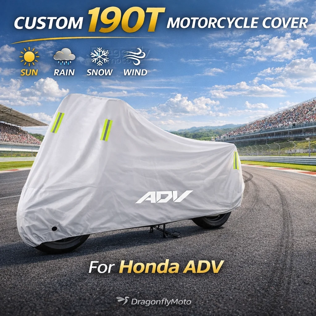 

For Honda ADV160 ADV150 ADV350 ADV 350 160 150 Motorcycle Cover Silver Waterproof UV Rain Dust Sun Outdoor Indoor Protector