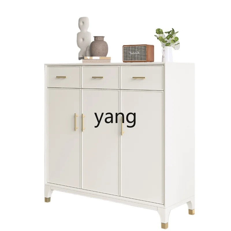 

LXL Light Luxury Solid Wood Shoe Cabinet Modern & Minimalism Shoe Cabinet Entrance Cabinet Household Storage