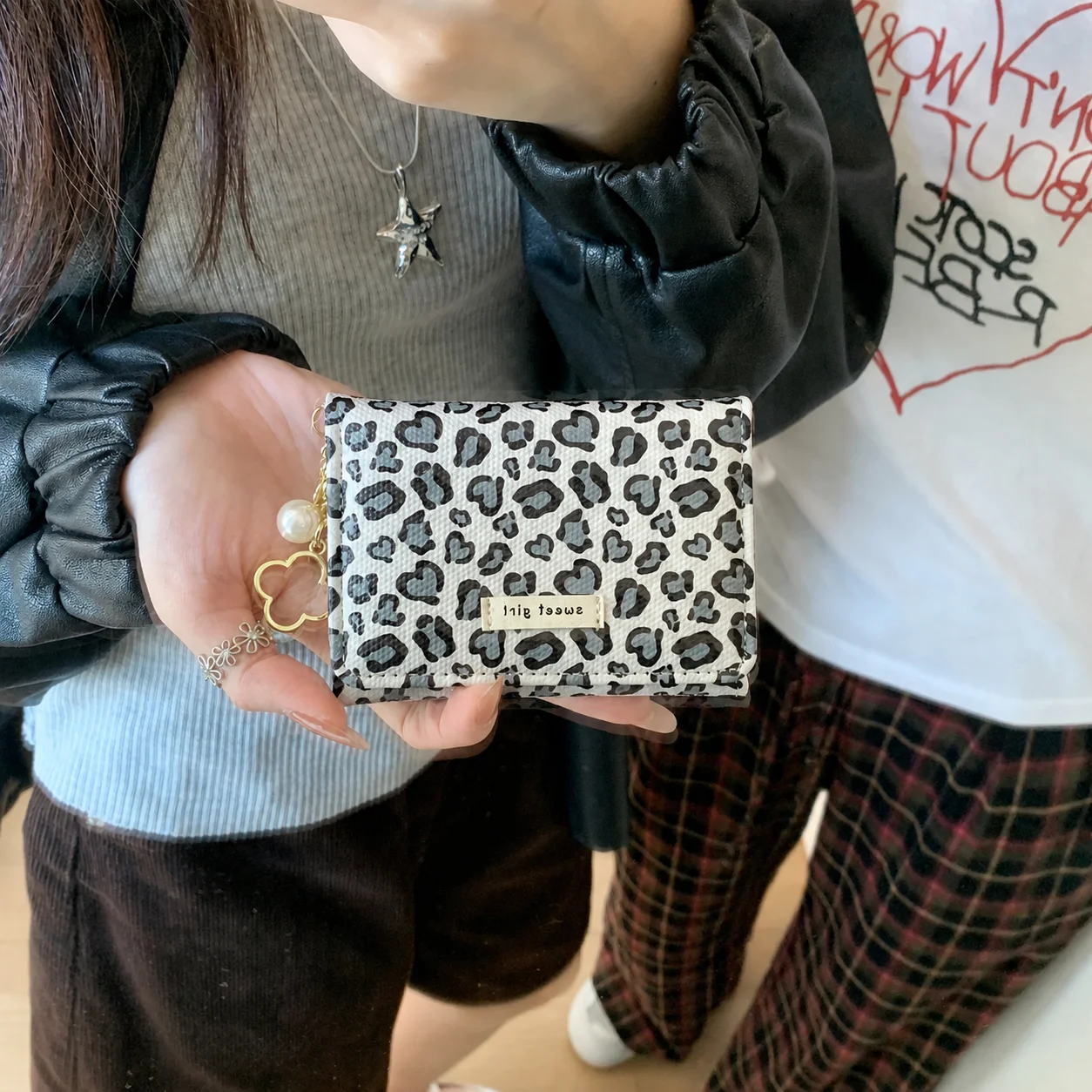 Pu Wallet Tri Fold Short Card Holder Women'S Wallet Short Women'S Pu Wallet For Small Handbags Shopping Dating