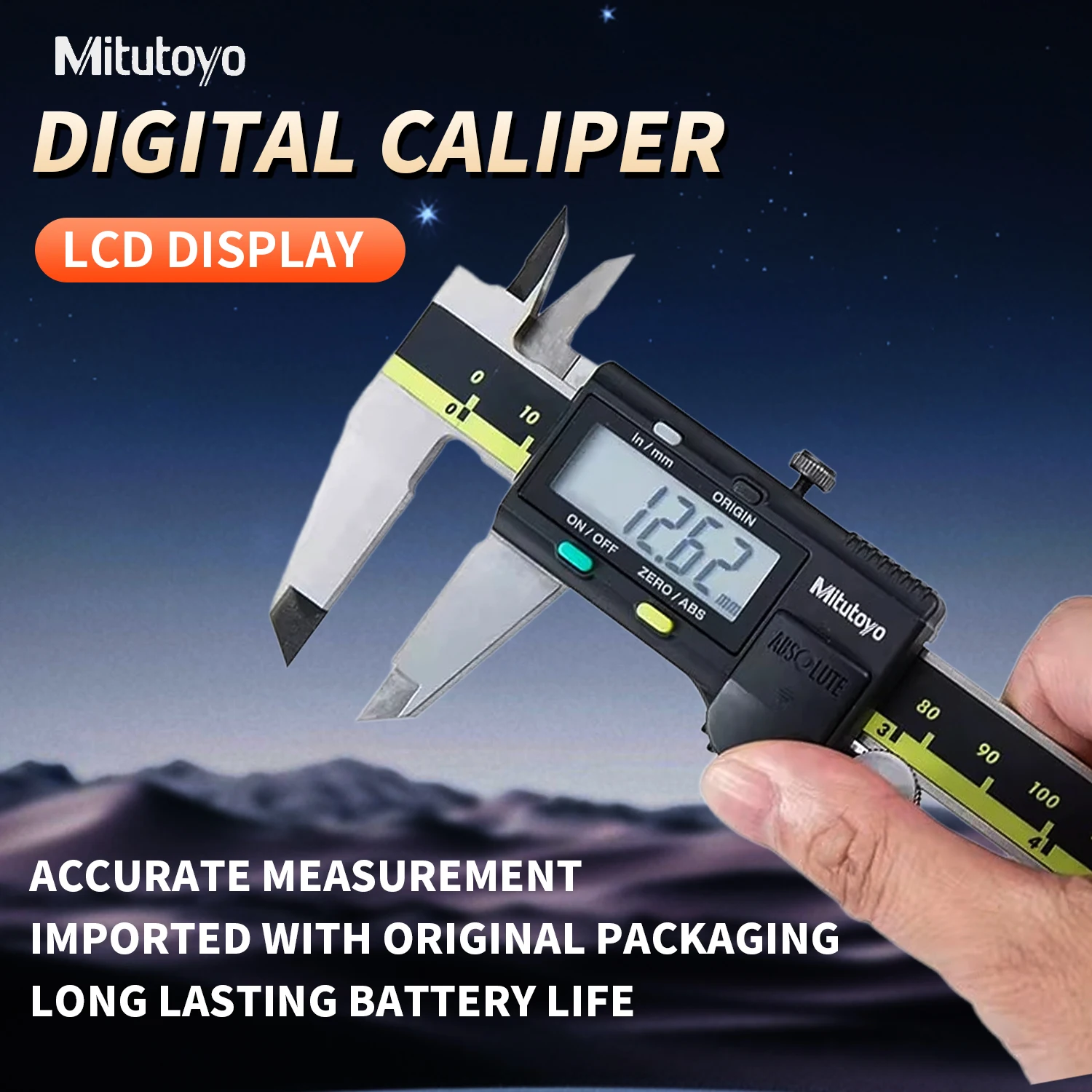 

Mitutoyo Micromete Caliper 150/200/300mm 500-197-30 LCD Digital Vernier Calipers 8in Electronic Measuring Stainless Steel