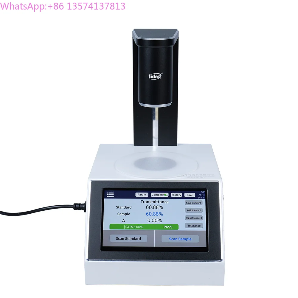 

LS155 Digital Clarity Color Haze Meter Glass Plastic Film Liquid Transparent Transmittance Measurement Analyzer Haze Meter