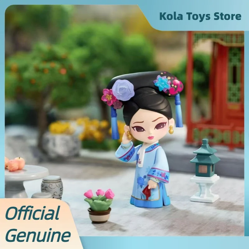 Genuíno lenda de zhen huan v4 série caixa cega chineses estilo estatueta de ação ornamentos brinquedos caixa mistério presente aniversário da menina