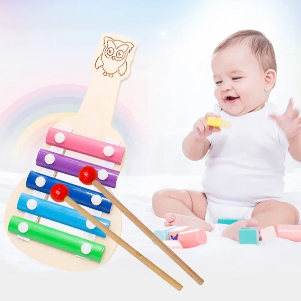 Montessori mainan kayu 6 12 bulan, untuk bayi 1 2 3 tahun instrumen musik mainan belajar dini prasekolah mainan bayi