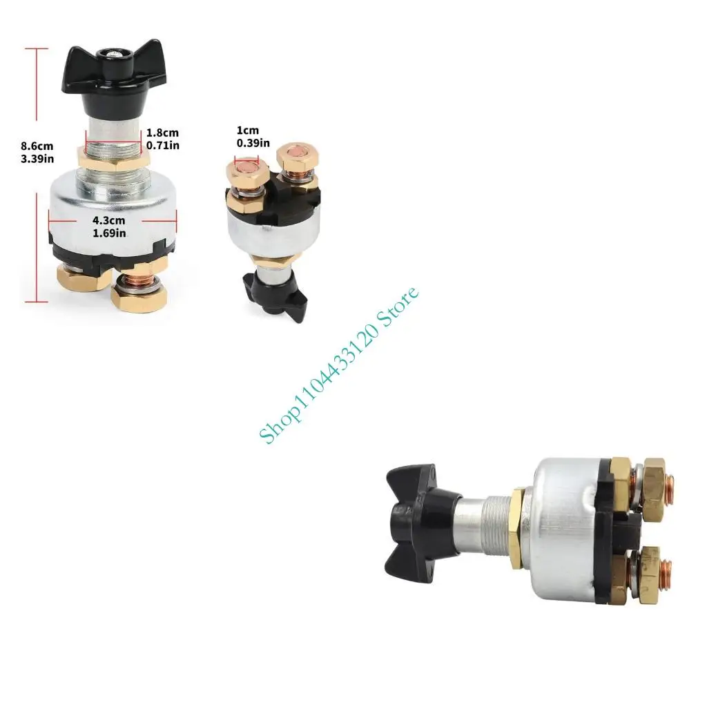 

0XXD Boat Battery Cut Off Switches Corrosion Resistant Copper Material Easy Install for Marine Vehicles Motorhome Power