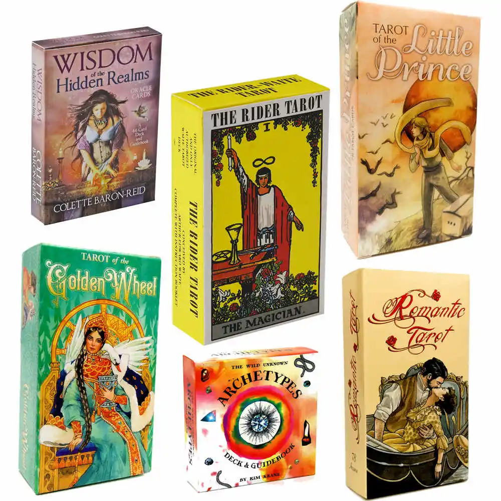 All English Tarot Cards with Guide Book The Rider Divination Tarot Cards tarot Cards for Beginners Big Size Tarot Cards