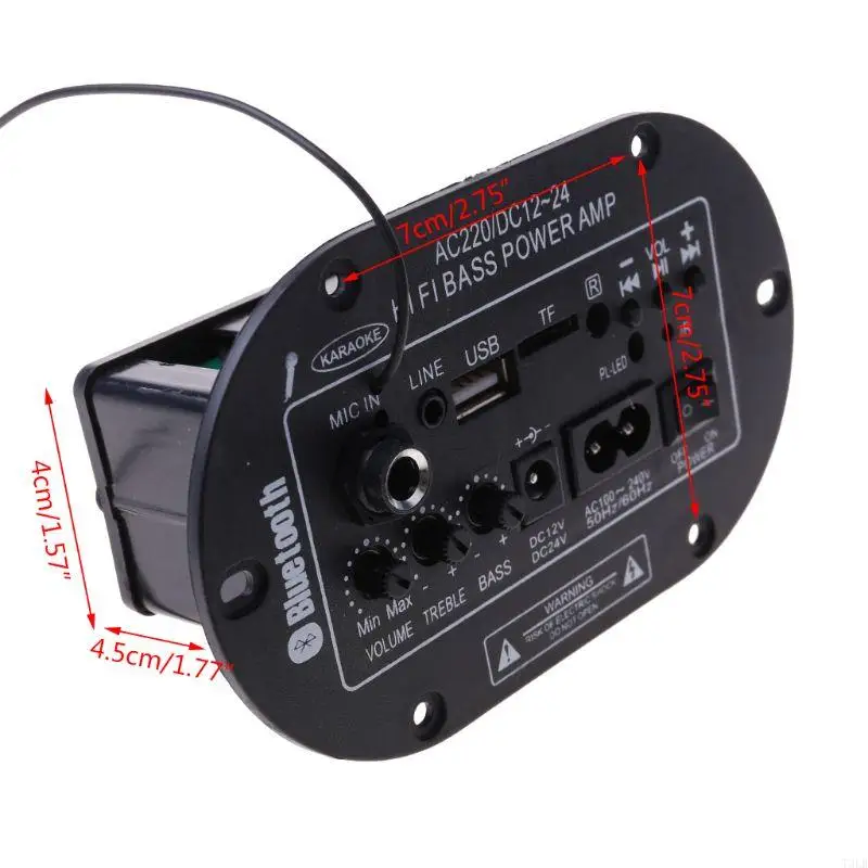 T3LB 25W Versterker Board Bluetooth-compatibele Amplificador USB FM Radio Player Subwoofer DIY-versterkers voor