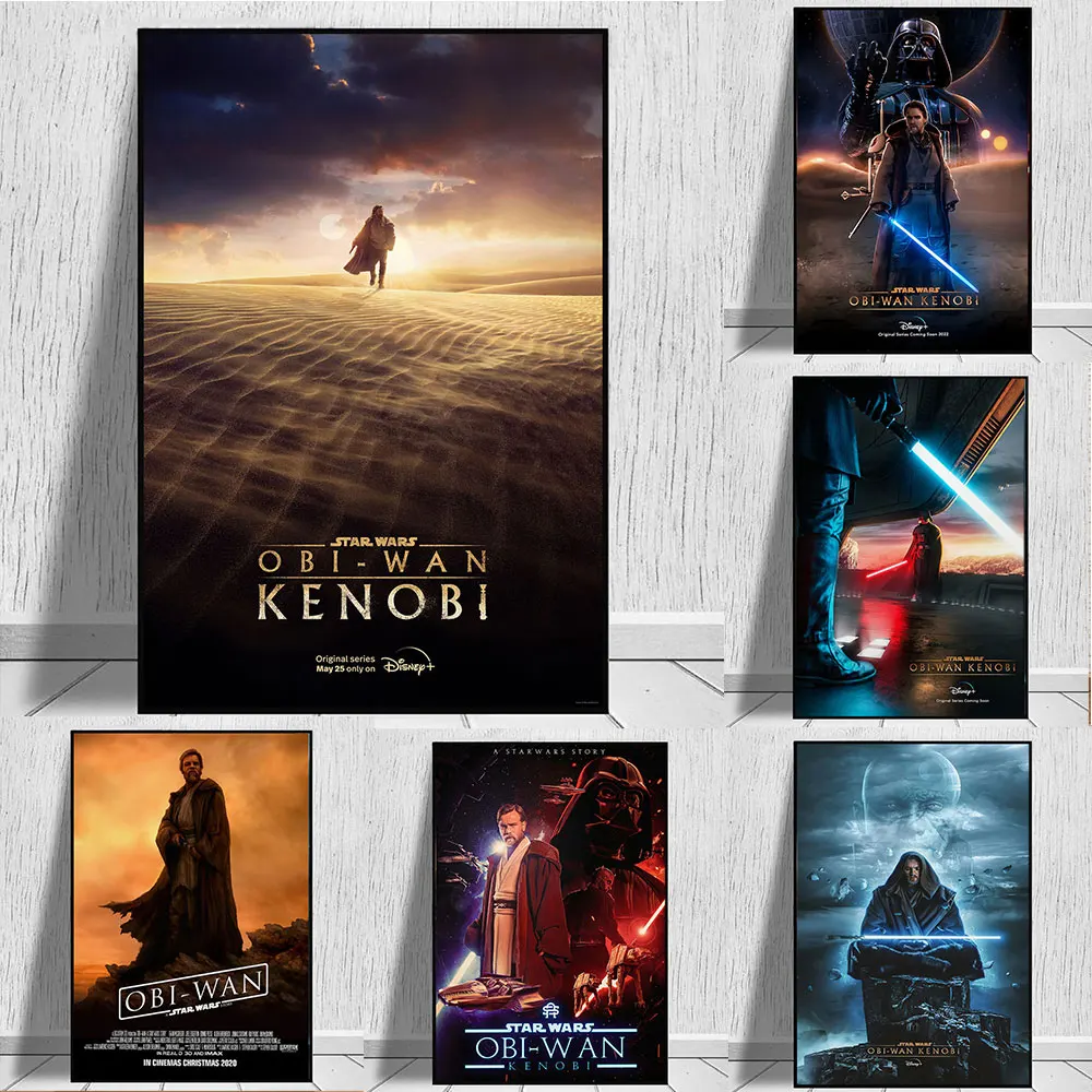 Disney Marvel 2022 Star Wars Poster OBI-WAN KENOBI New Movies Prints Canvas Paintings Wall Art Room Home Decoration Fans Gift