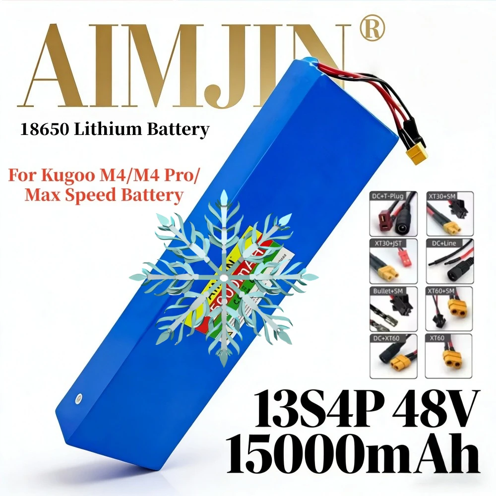 

18650 lithium-ion 13S4P battery pack 48V battery 15000mAh with BMS ,for Citycoco 54.6V scooters