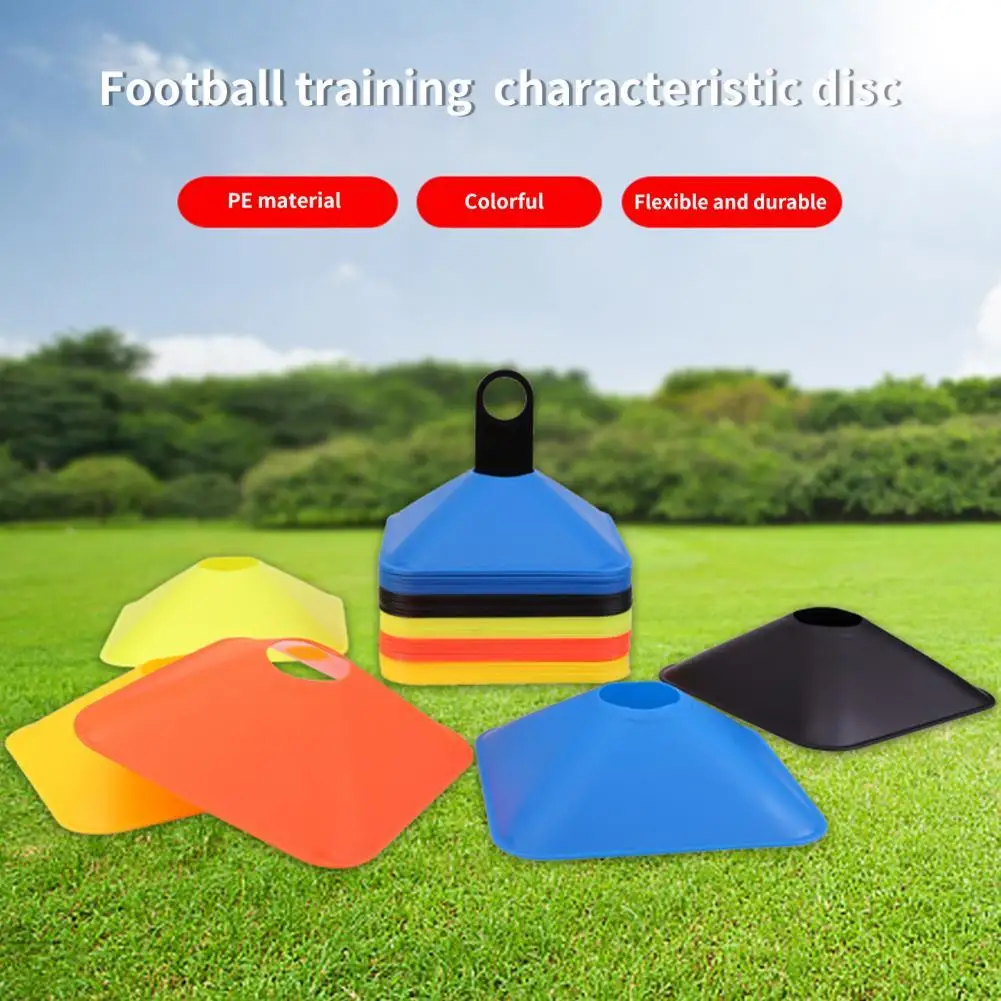 

Football Training Disc Sports Disc Sign Bright Color Square Shape Soccer Training Barrier Barrier Pile Sports Accessories