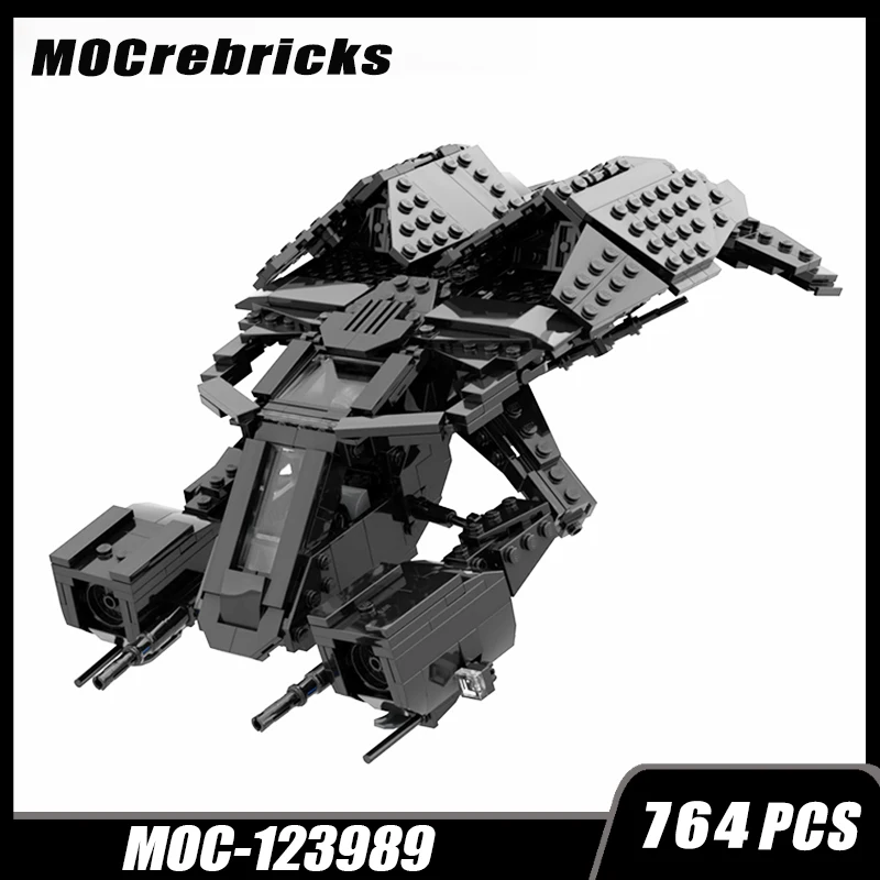 

MOC-123989 Space Movies Black Batwing Bricks Collector Series Originality Education Model DIY Assembly Puzzle Toys Child Gifts