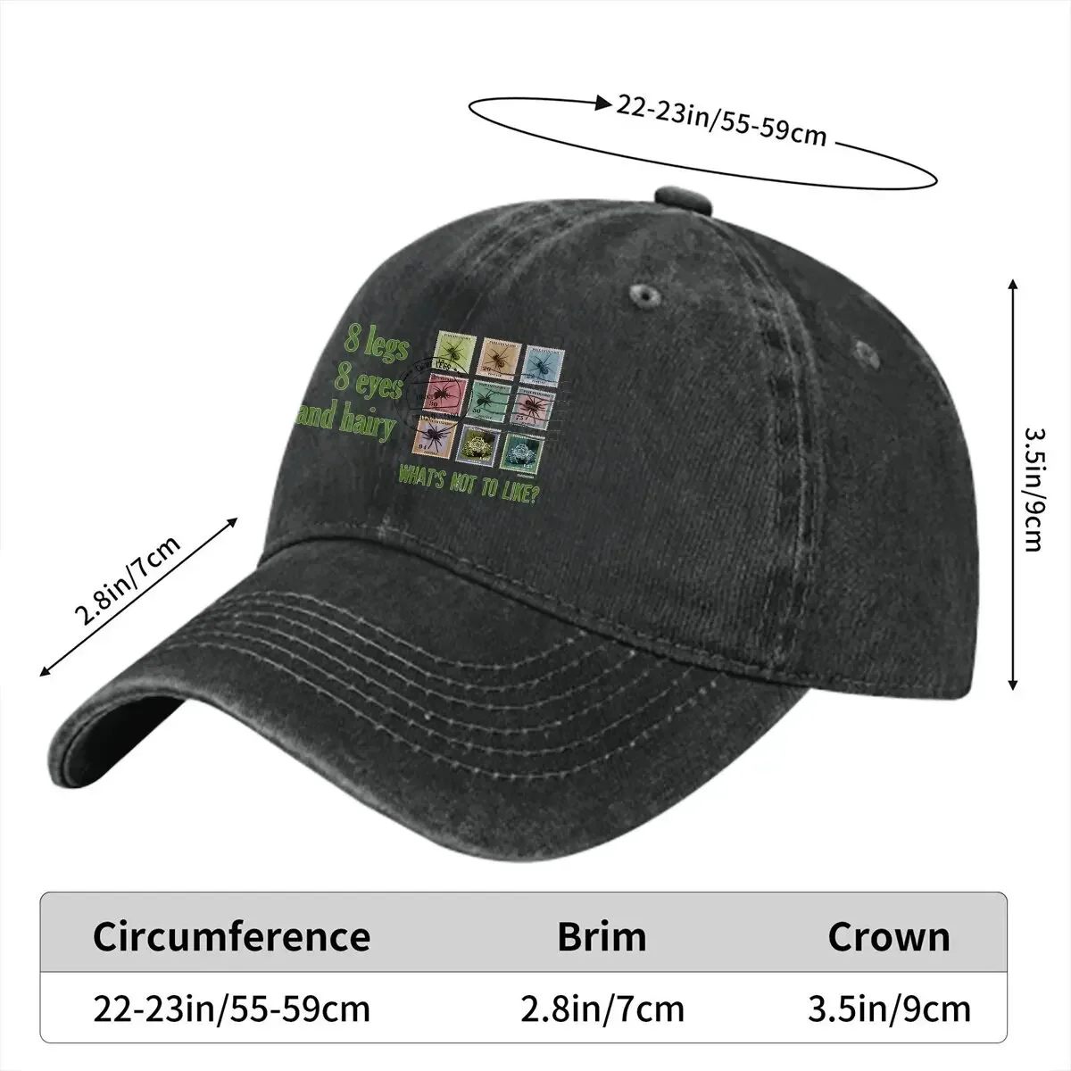 8 Legs Baseball Cap Men Hats Women Visor Protection Snapback Spiders Caps