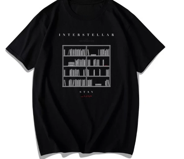 Interstellar Journey - Short-sleeved Space Sci-Fi Movie - Black Hole - Men's and Women's Short-sleeved T-Shirts - Style