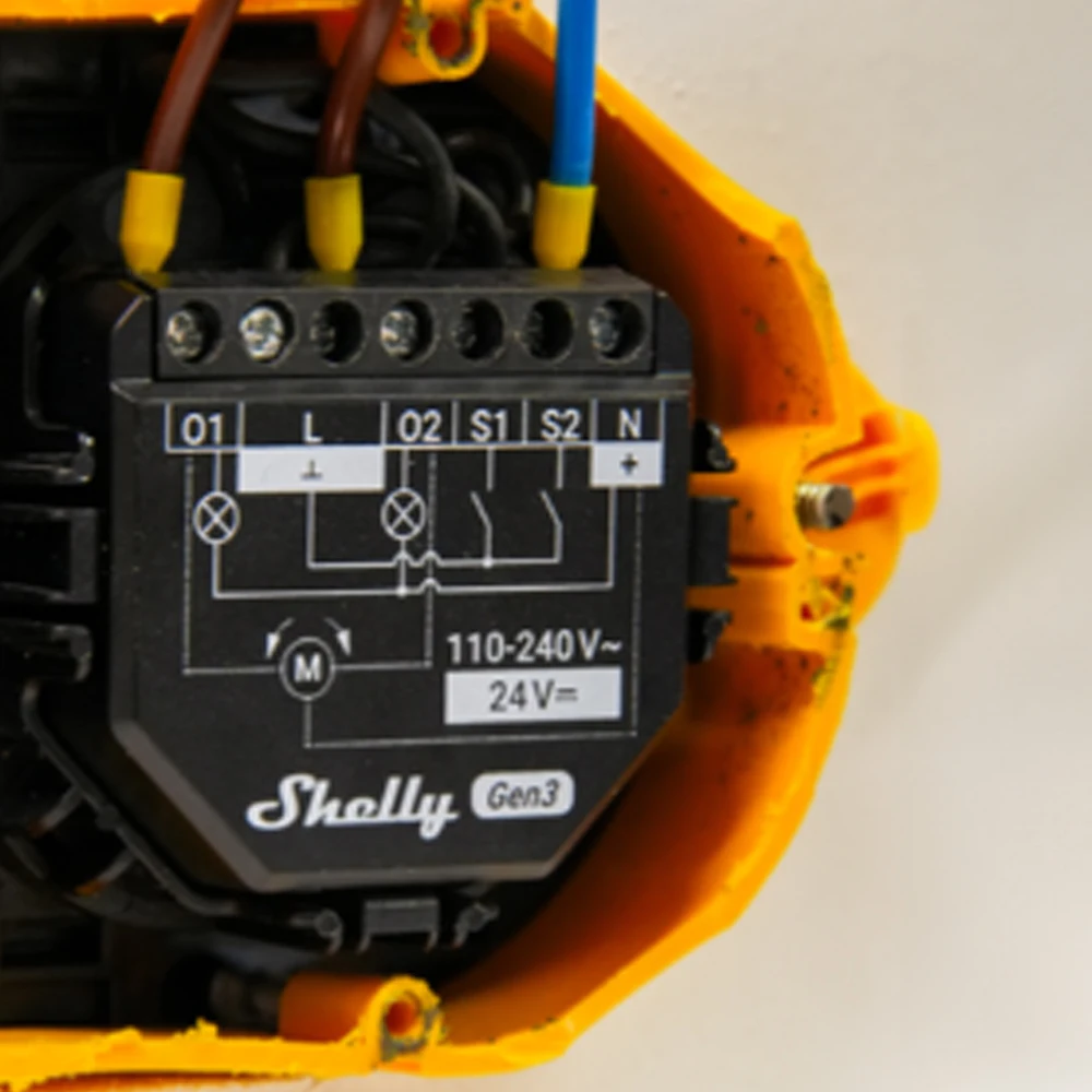 Shelly 2PM Gen3 2 Channels Wi-Fi Operated Smart Switch Cover roller Control 16 А total current automate Adjust Position Roller