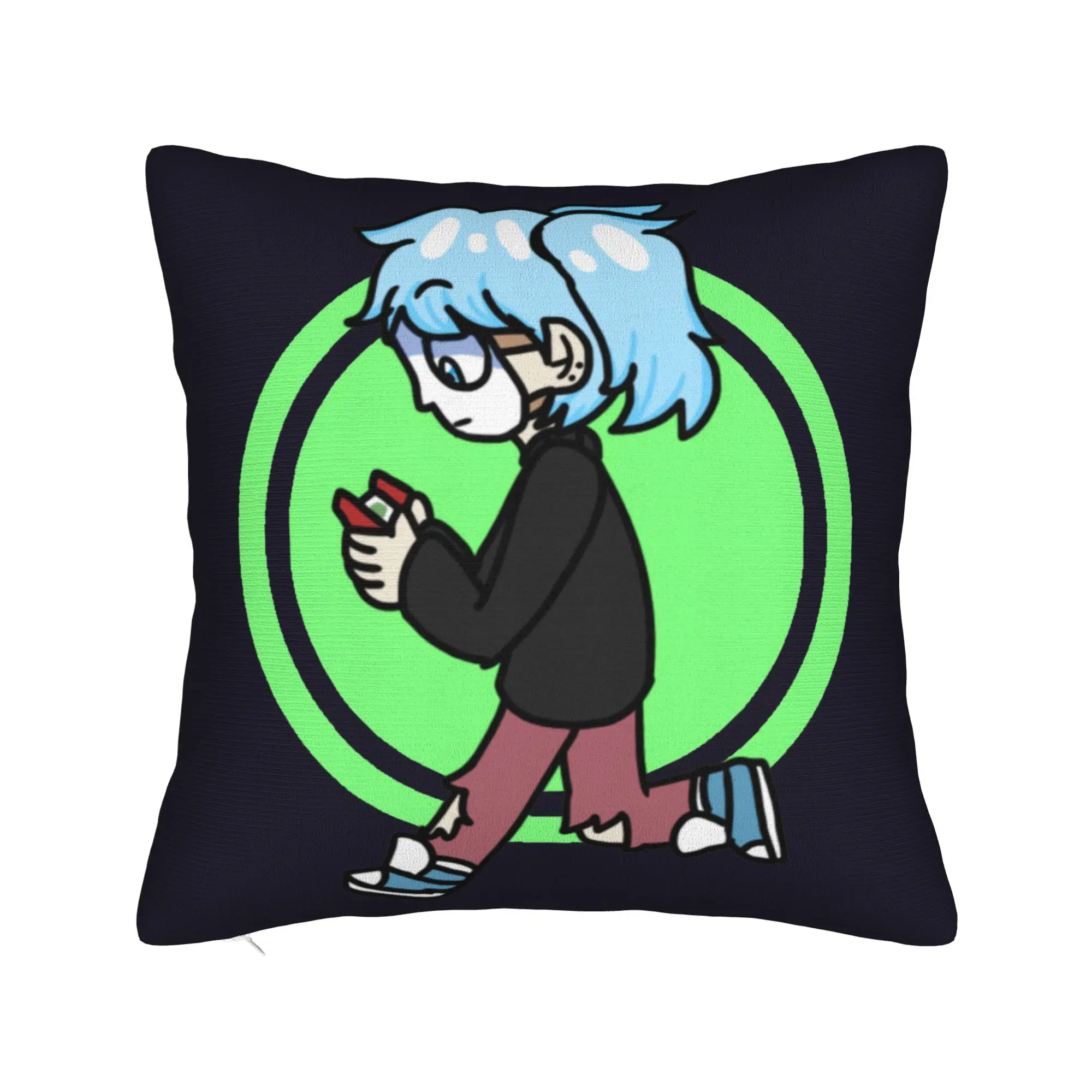 Sally Face Looking for Spooks  Pillowcase Printing Cushion Cover Gift Sal Fisher Mask Larry Game Throw Pillow Case Cover Seat
