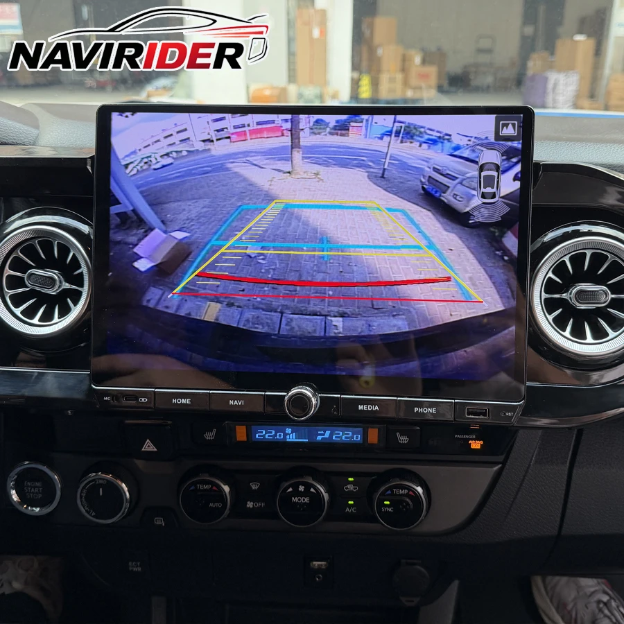 Yes 12.5inch Car Radio With Ambient Light  For Toyota Tacoma 2016‑2023 Carplay Android Auto GPS Navi Multimedia Player Head Unit
