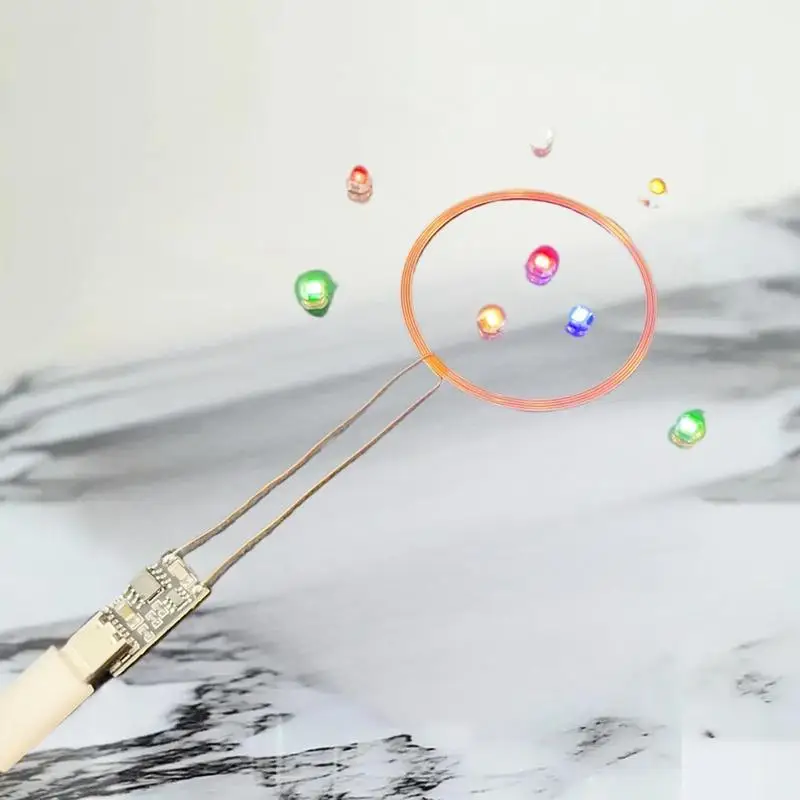 0-80mm 송신기 코일 및 USB 무선 수신기 LED 램프 키트, 장난감용 DC 5V 전원 공급 장치