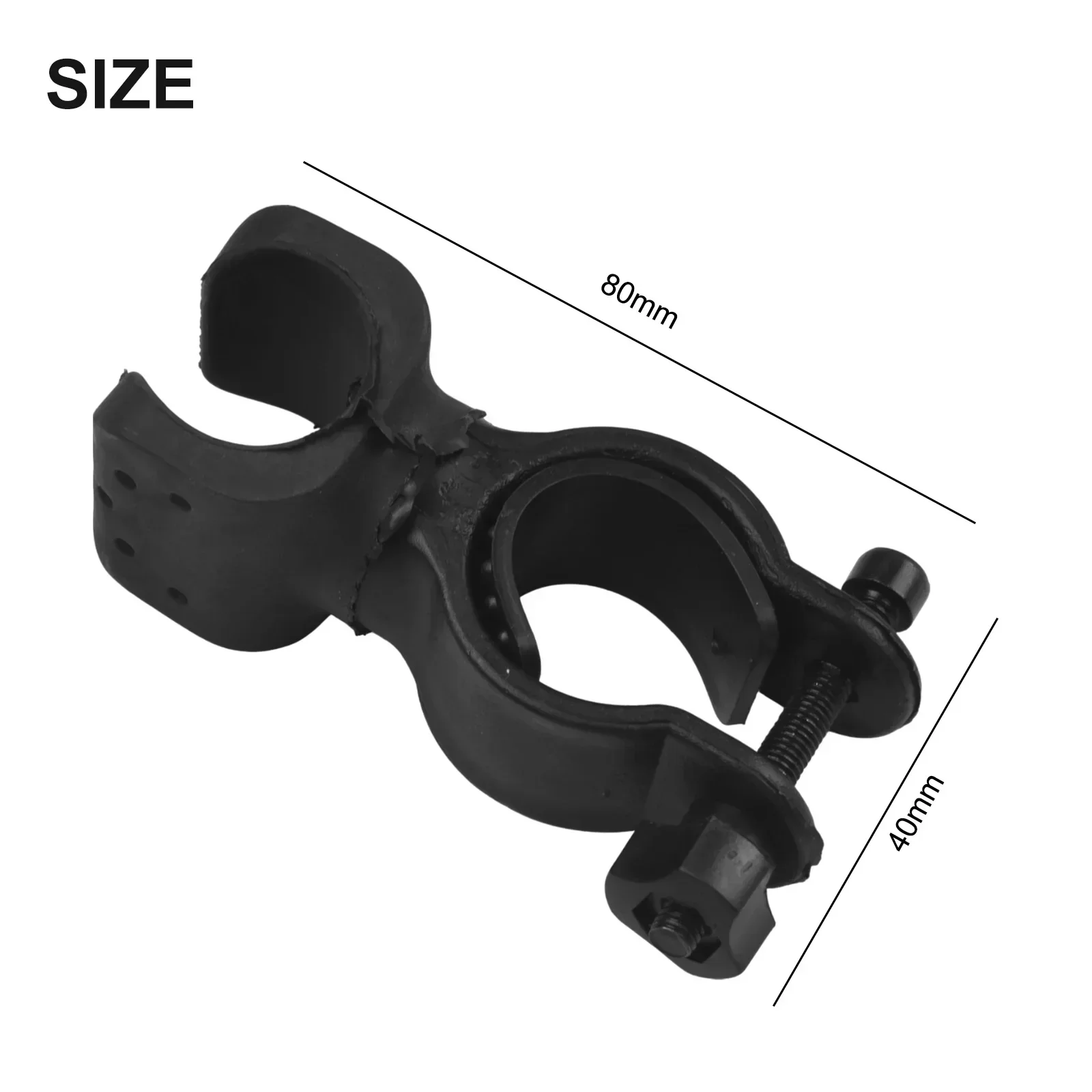 1pcs Mountain Bike Light Holder Clamp Clip bicycle lamp base flashlight holder Degree Rotating Replacement Cycling accessories