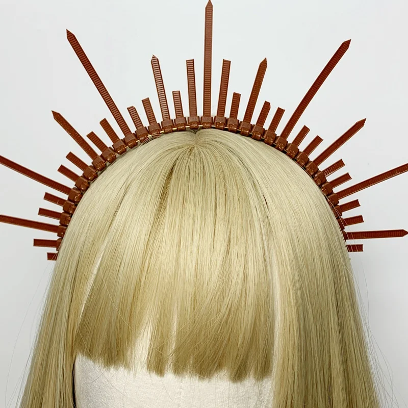 

Exaggerated Crown Hairband Holy Mother Funny Wedding Accory Stand out Faionable Chinese Made Headwear