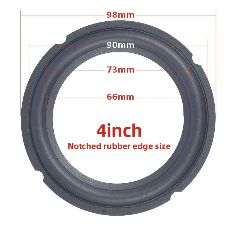 MW Audio 2 Stück Lautsprecher-Gummi-Umrandung 8"/10"/12", Woofer-Kanten-Reparatur-Kit mit Aussparung – Detail 5
