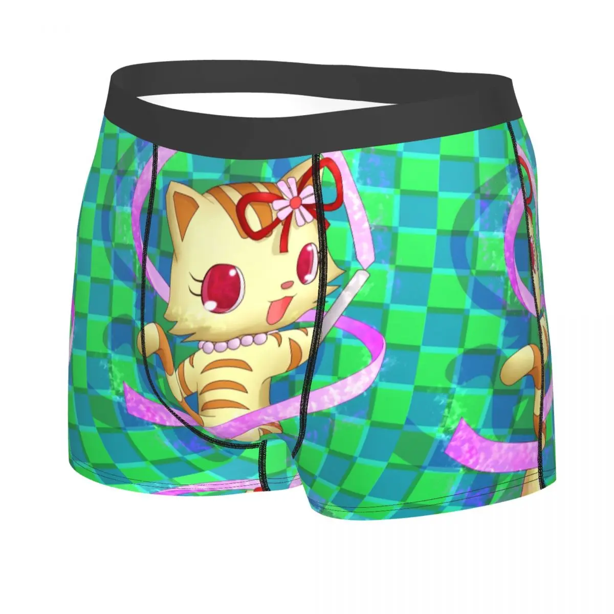 Custom Male Funny Disney Cartoon Jewelpet Sanrio Japanese Anime Underwear Boxer Briefs Breathable Shorts Panties Underpants